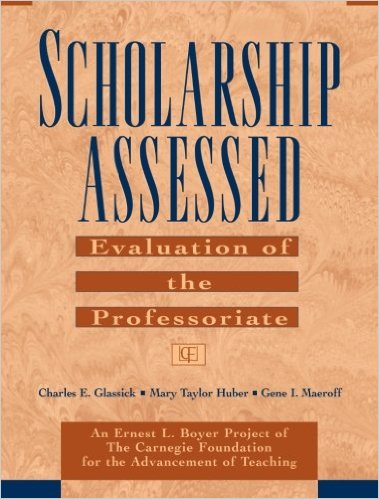 Scholarship Assessed: Evaluation of the Professoriate